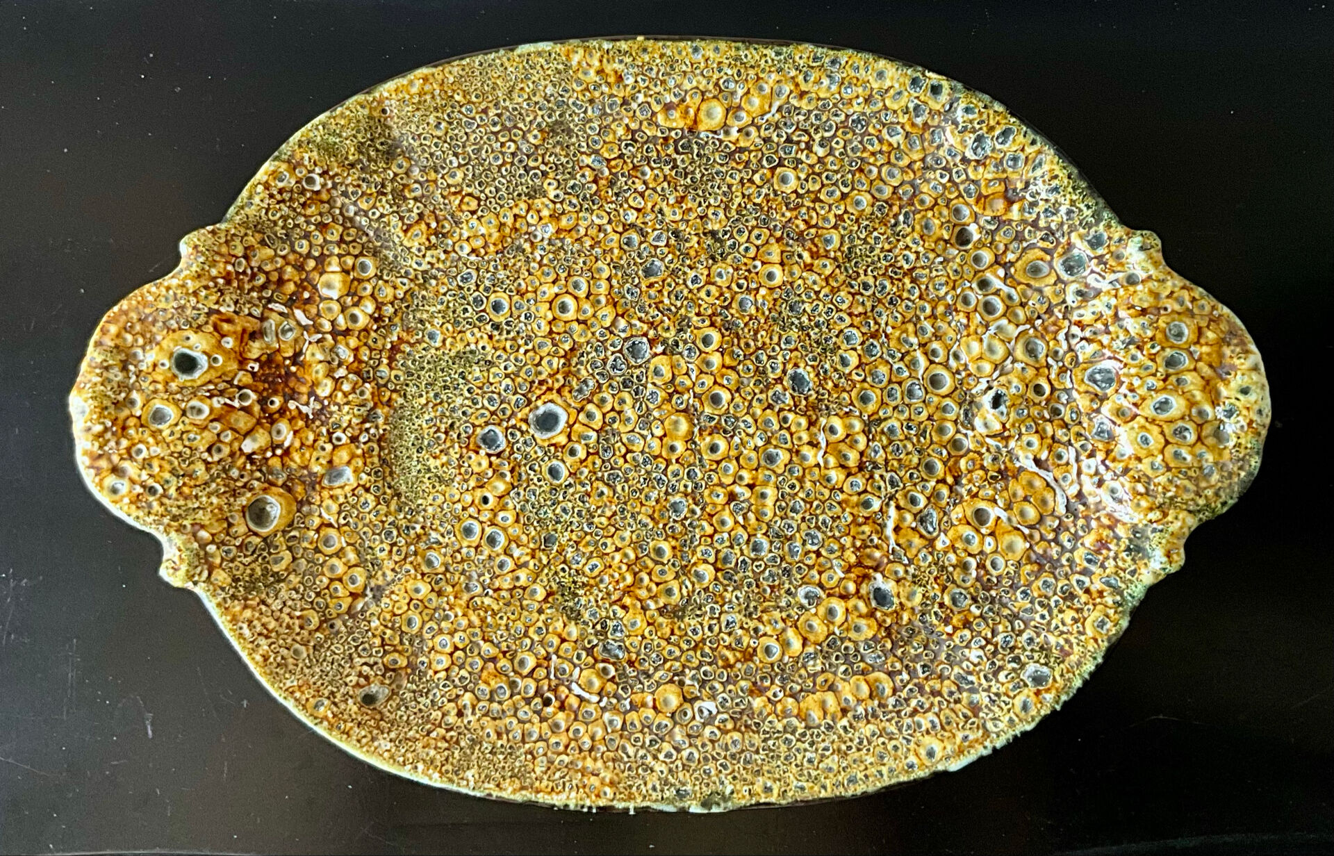 Soup tureen Émaux des Dunes and its tray