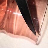 Lot 6 glasses with vintage water pink 50s