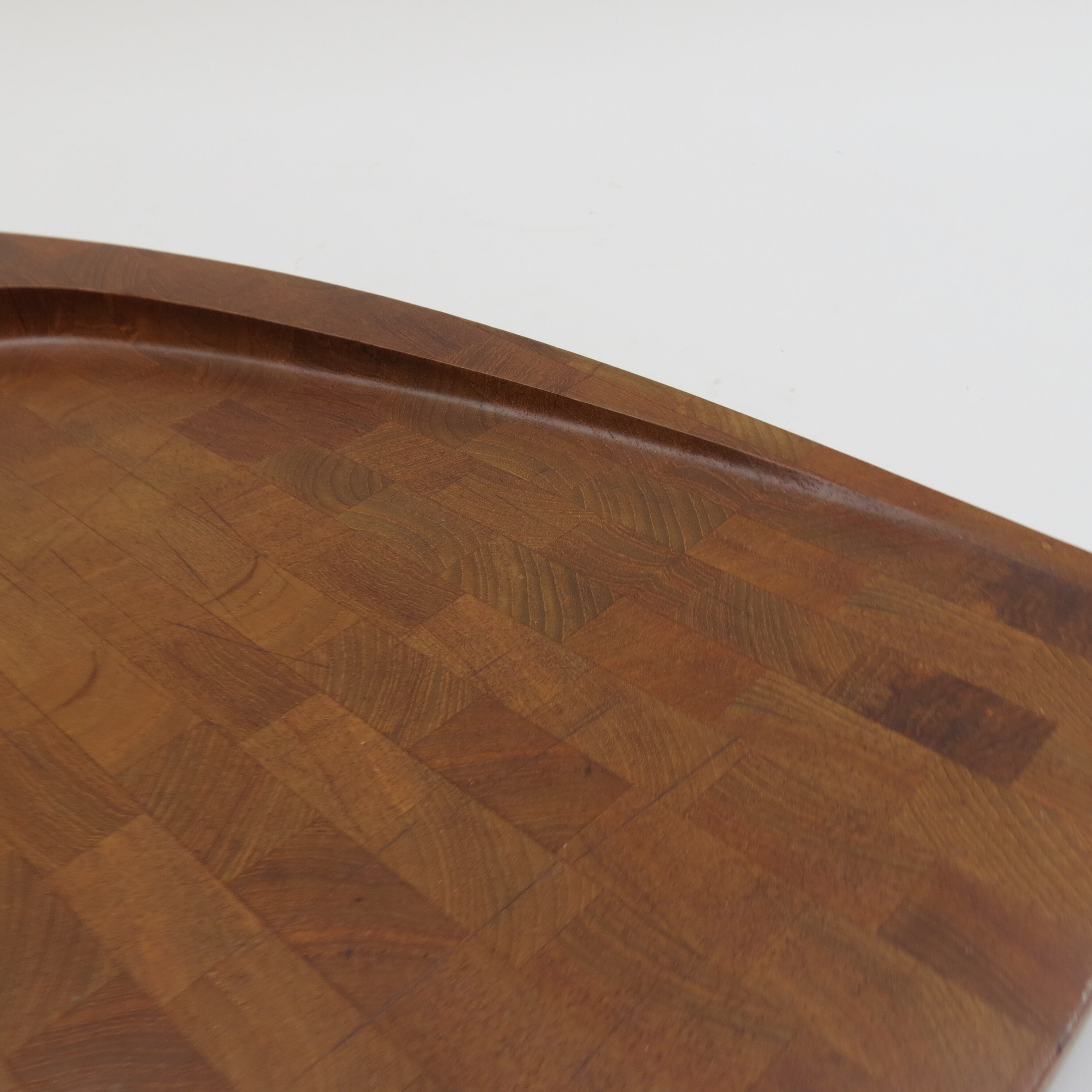 Danish digsmed teak block serving platter cutting board 1960s