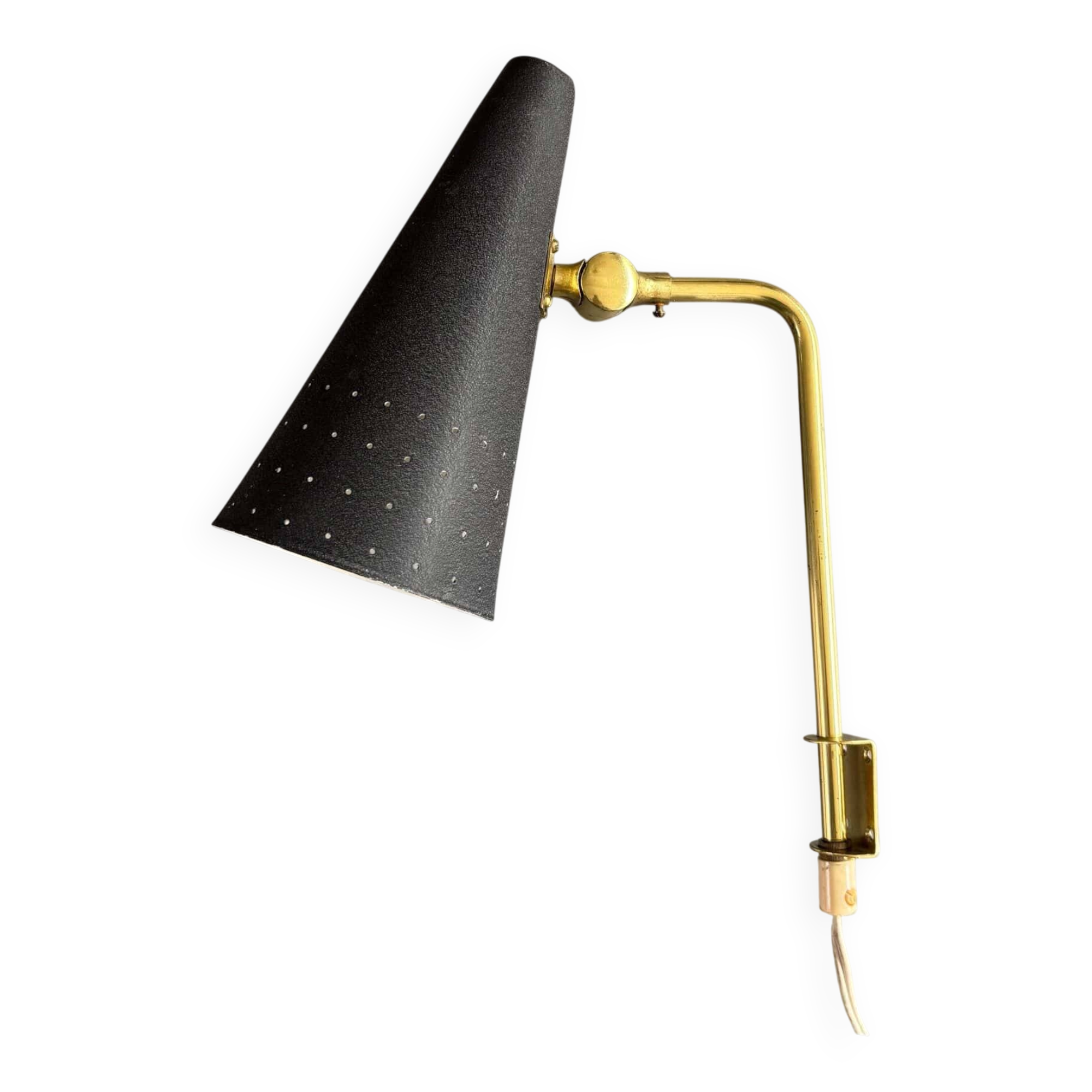 Rare, mid-century design wall lamp, Bergboms, Sweden