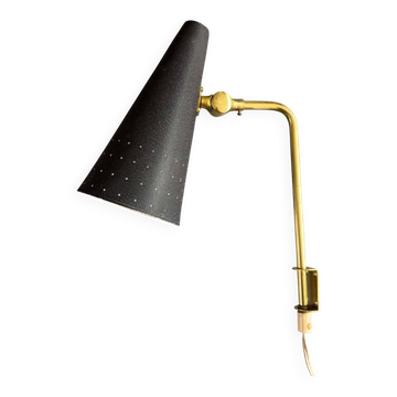 Lampe murale rare de design des années 50, Bergboms, Suède