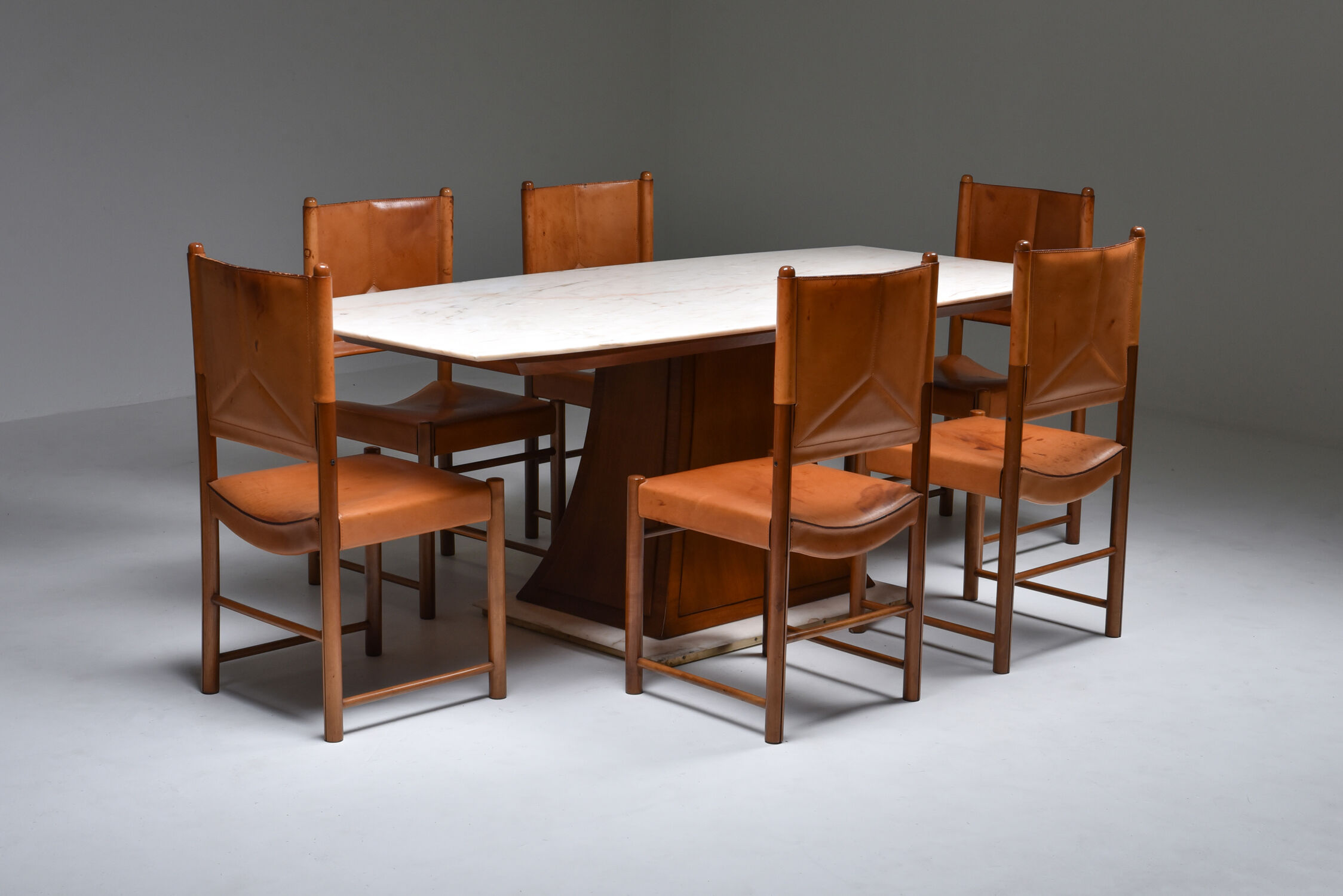 Table à manger Art déco italienne des années 1940