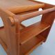 Large Rollable Teak Bar Cart, 1960s