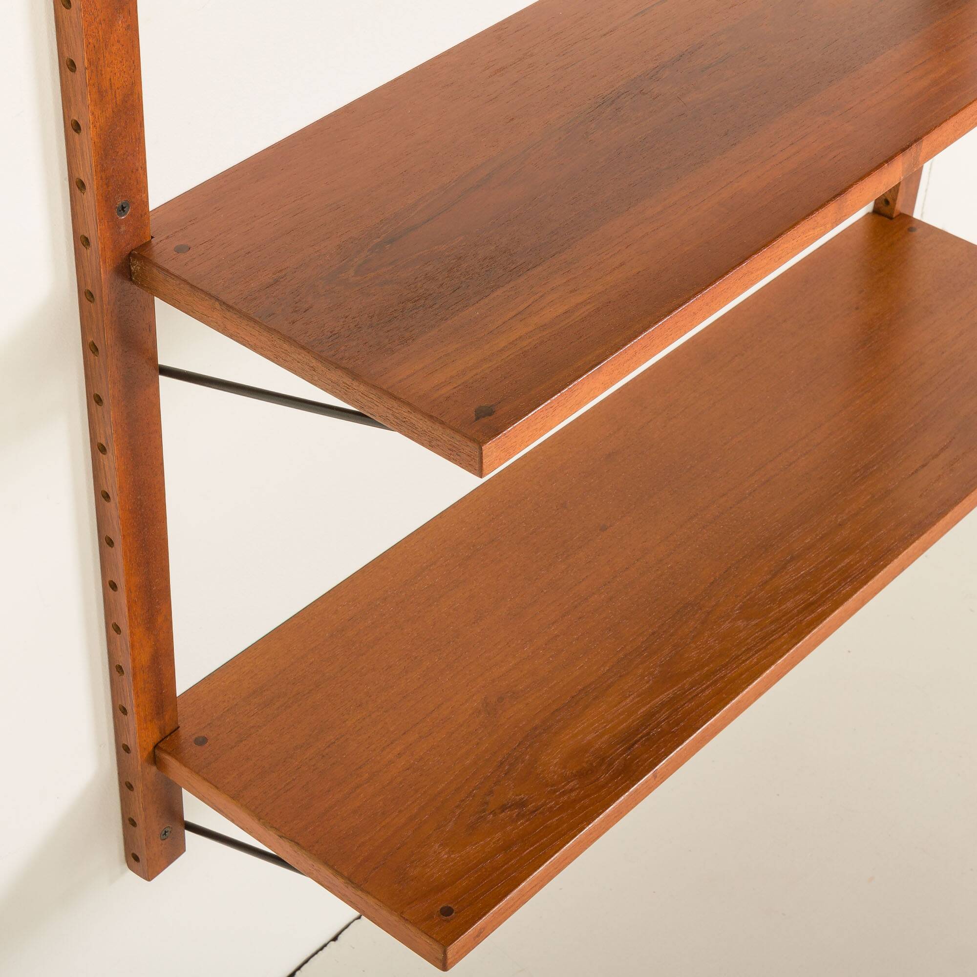 Danish mid century shelving system, set of 6 shelves, 1960s