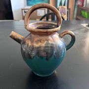 Green and ochre flamed goat