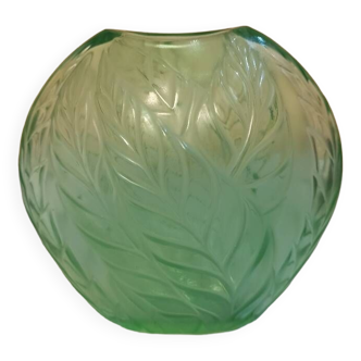 Vase Lalique vert