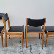 Série de 4 chaises scandinave vintage 1950