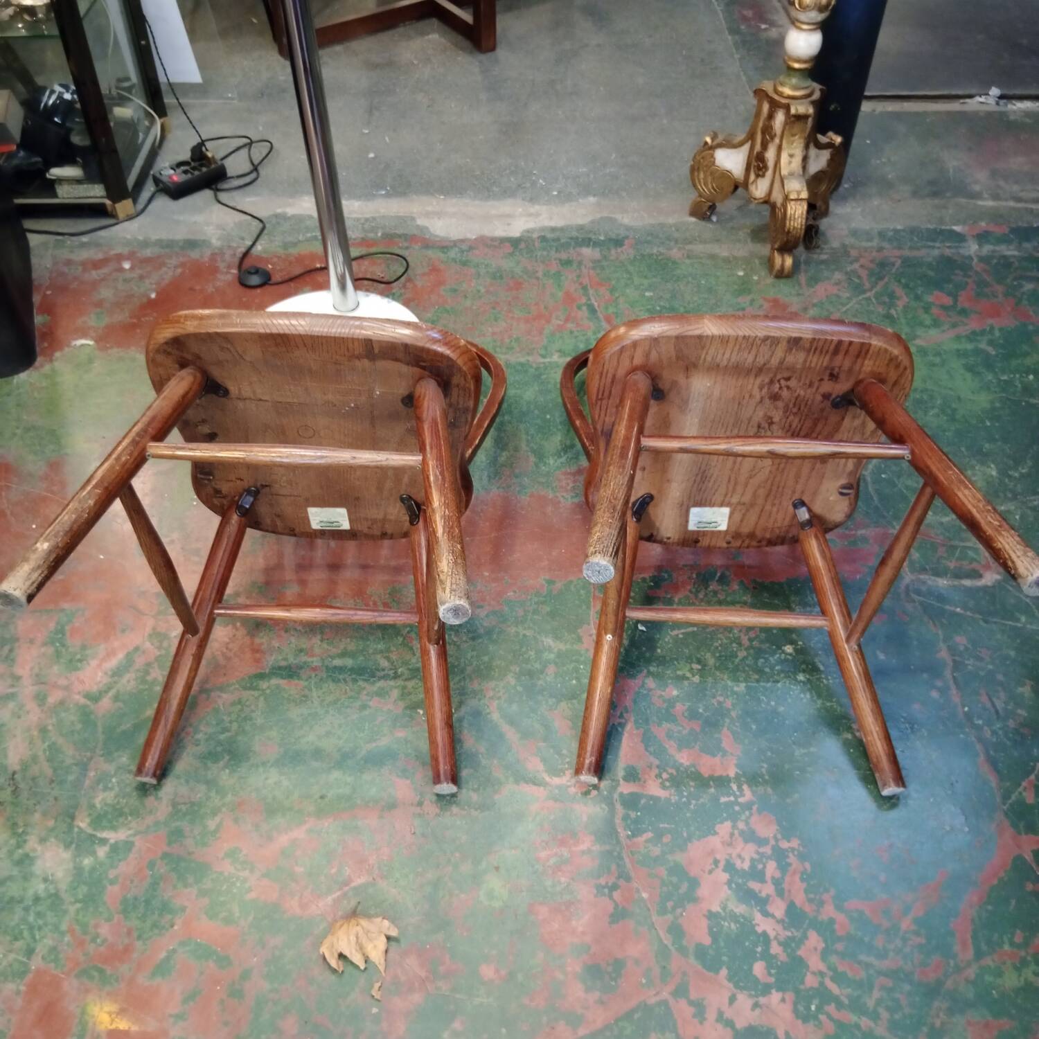 Pair of American Quaker Ercol chairs