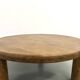 Modernist tripod coffee table in solid oak, DLG Perriand, Chapo, years.