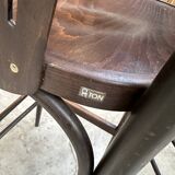 Pair of TON high stools and standing table