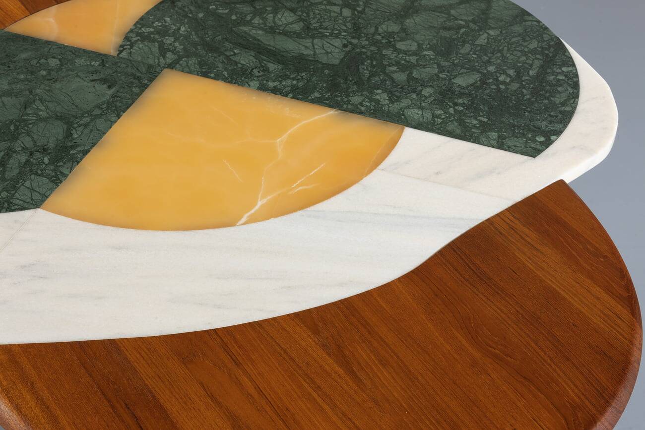 Kamikaze Egg Marble Coffee Table by Corina Olaru, Romania, 2023