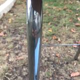 Flexible stool in vintage sky blue formica stepladder