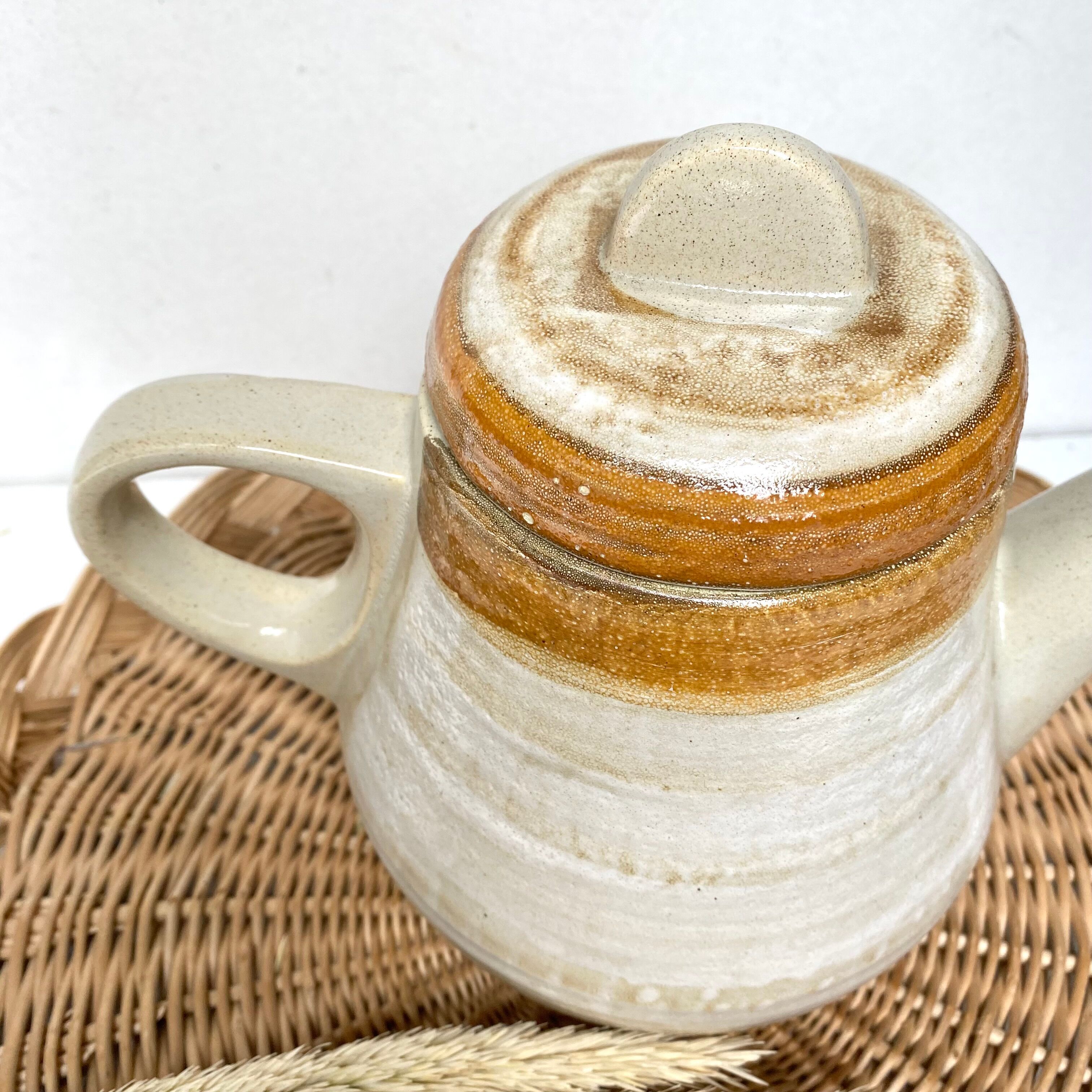 Vintage stoneware teapot