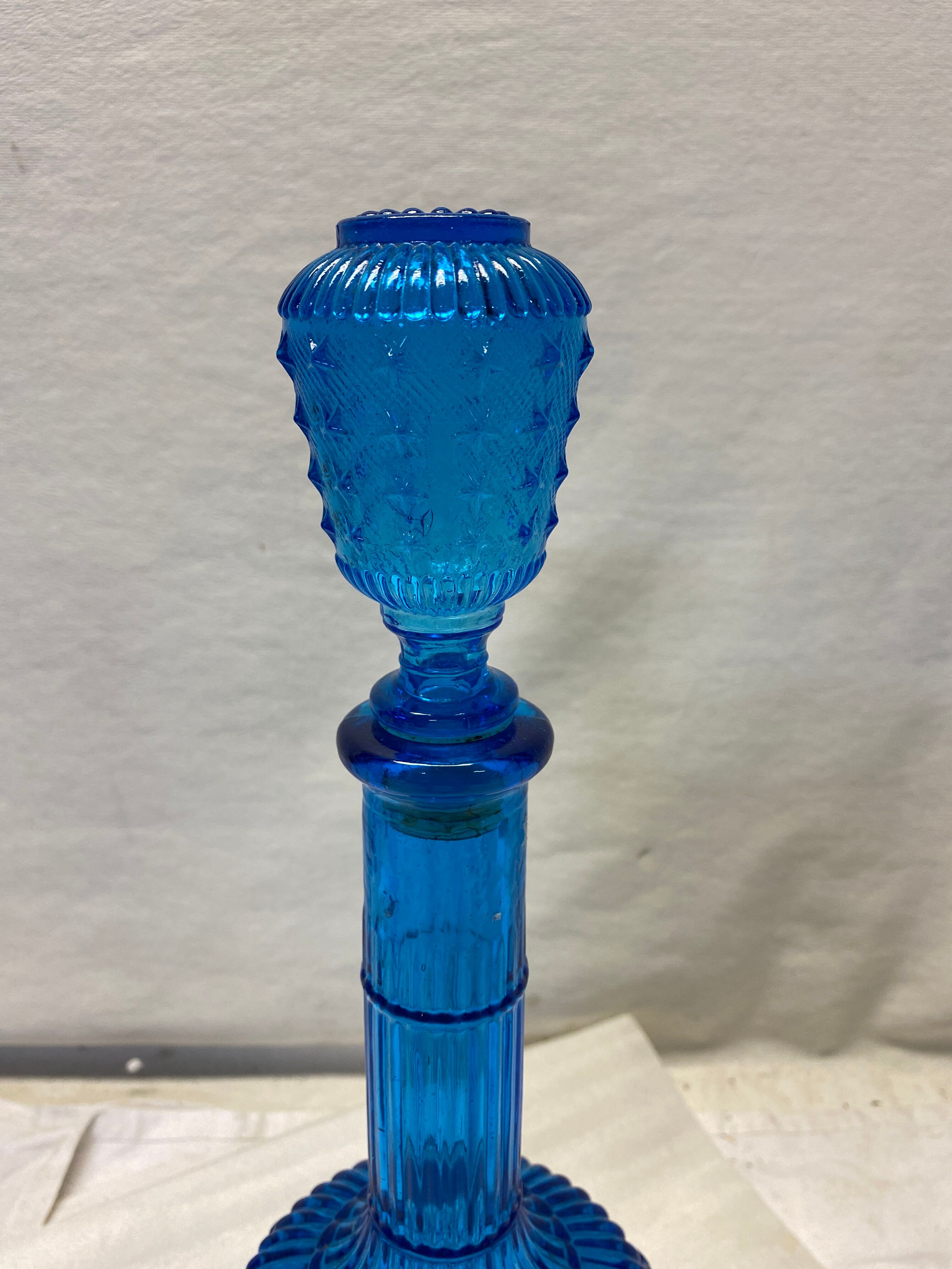 Vintage blue carafe