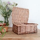 Rattan chest - small old trunk