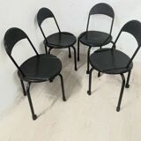 Lot de 4 chaises pliantes par Lucci & Orlandini