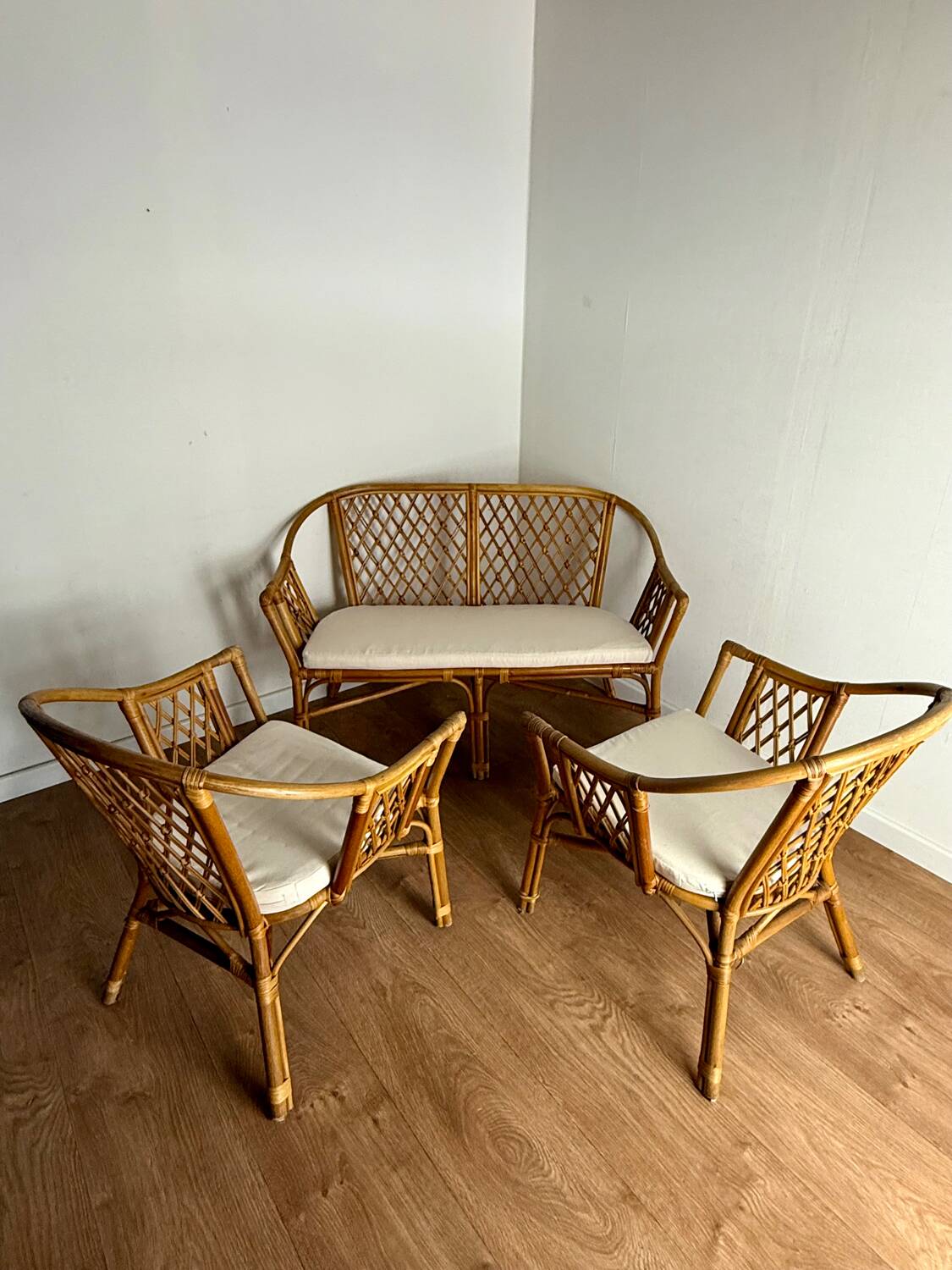 Rattan garden furniture