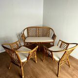 Rattan garden furniture