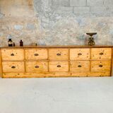 Large Antique Craft Furniture 300 cm Grocery Buffet Vintage 1920