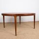 Large Danish round teak coffee table model 283 by Johannes Andersen for CFC Silkeborg 1960.