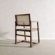 French Mid Century Wooden Box Dining Office Chair Pierre Jeanneret, 1950s