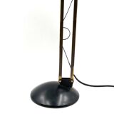 Lampe de table vintage verte et laiton, Italie 1960
