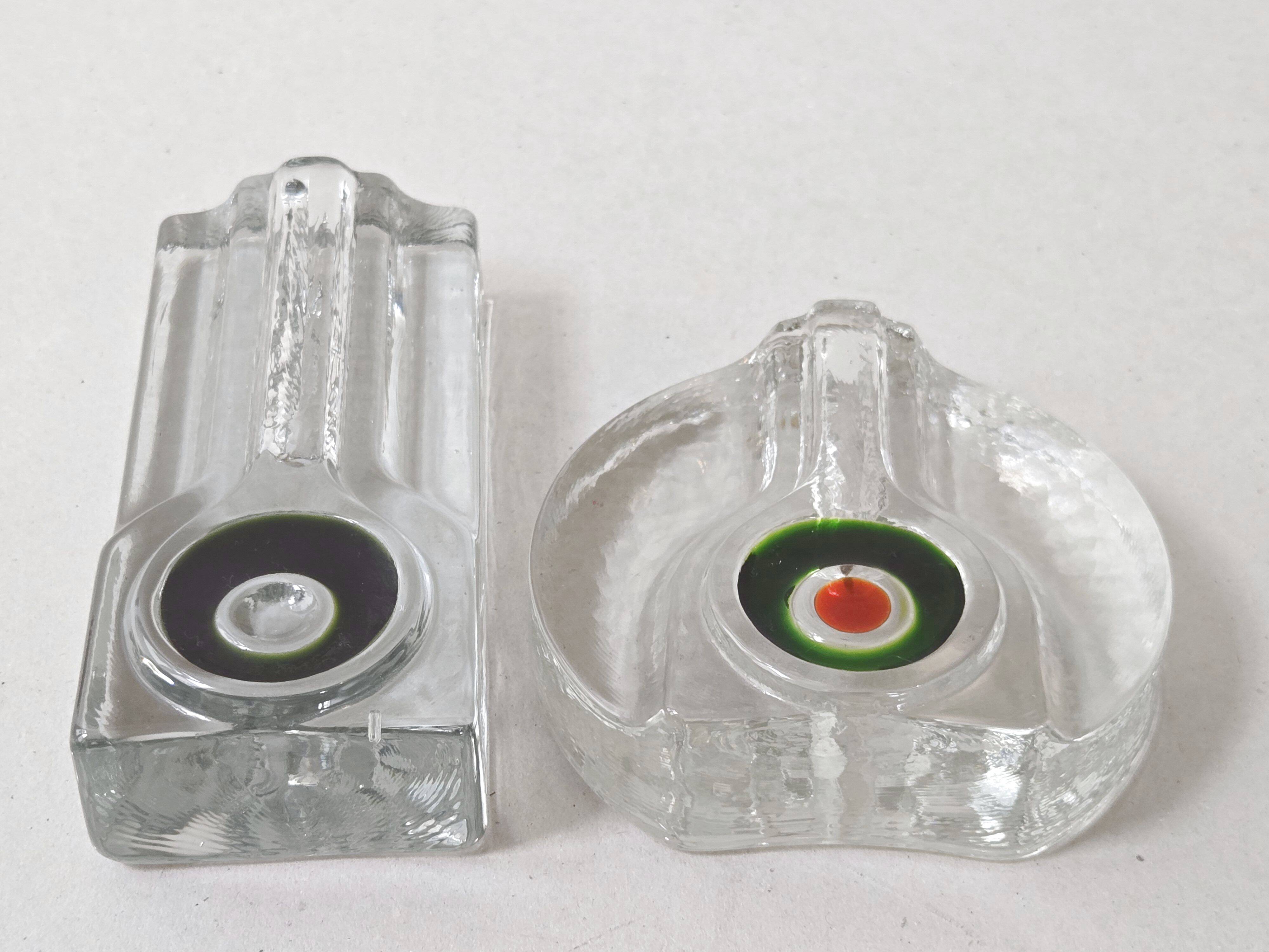 Set of 2 vintage vases by Walther 1970