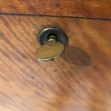 Storage unit art deco style in burled satinwood