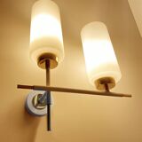 Pair of vintage architectural wall lights, 1960s