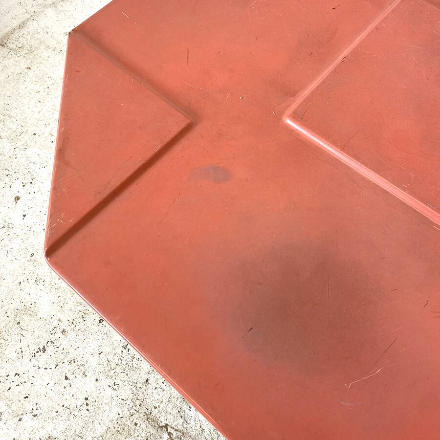 Canteen table from the 70s in resin and metal