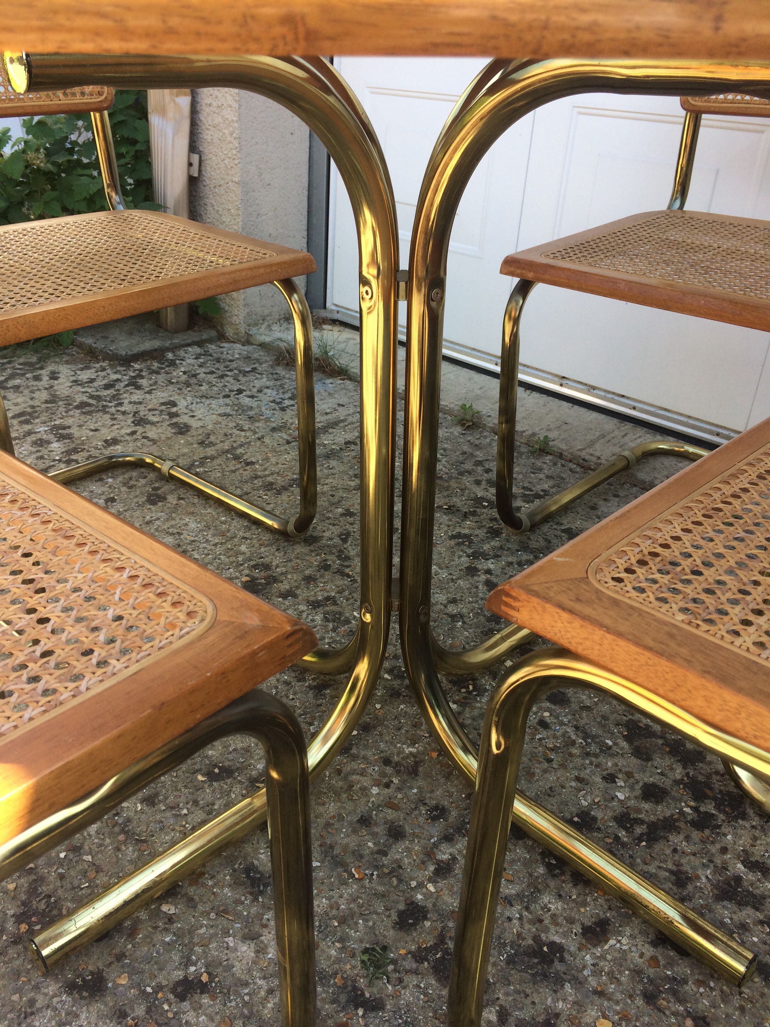 Table and chairs set in the 80s