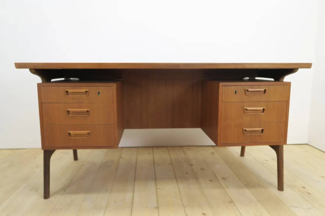 Teak desk with drawers, Denmark 1960