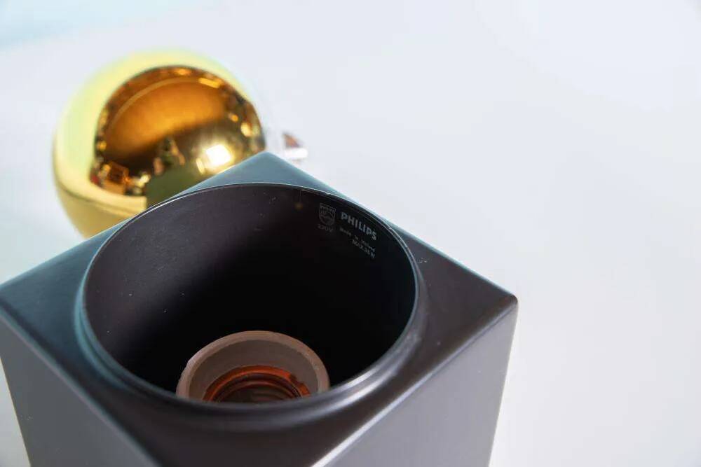 Lampe cube de l'âge spatial Philips cubic minimaliste lumière 70s