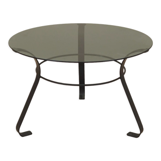 Table basse en verre, design danois, années 1970, fabriquée au Danemark