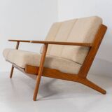 GE-290 3-seater sofa in oak by Hans J. Wegner for Getama