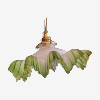 Green tulip chandelier
