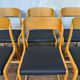 Set of 6 vintage bentwood sleigh chairs by Baumann - 1960s