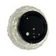 Crystal Ceiling Lamp, Wall Lamp RZB 32310 Floral Motif / Ice Glass, Germany