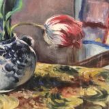 Tableau bouquet aux tulipes