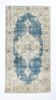 4x7 Rustic Blue & Beige Handmade Persian Rug, 112x212Cm SK 17715
