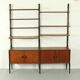 Teak Modular Wall System by Louis van Teeffelen for WéBé, 1955