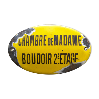 Plaque émaillée
