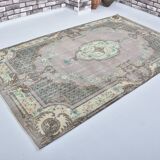 Geometric Tribal Wool Vintage Rug