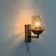 Yellow glass and brass wall light from the mid-century, 1960, Germany.
