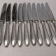 Reneka silver metal knives stainless steel blade filet service cutlery