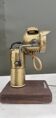 Old acetylene lamp "Lutetia" on wood support