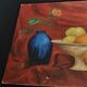 Oil painting on still life panel