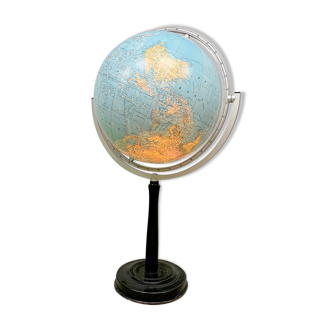 Lampadaire globe terrestre illuminé vintage jro