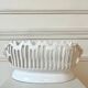Handmade openwork ceramic fruit bowl