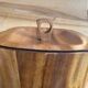 Vintage champagne bucket / teak ice cream